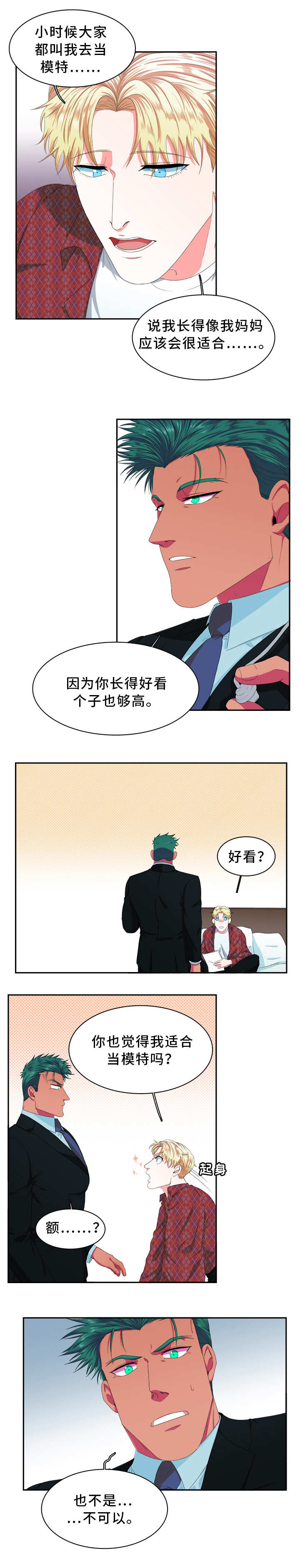 贴身防护配件漫画,第1章：模特4图
