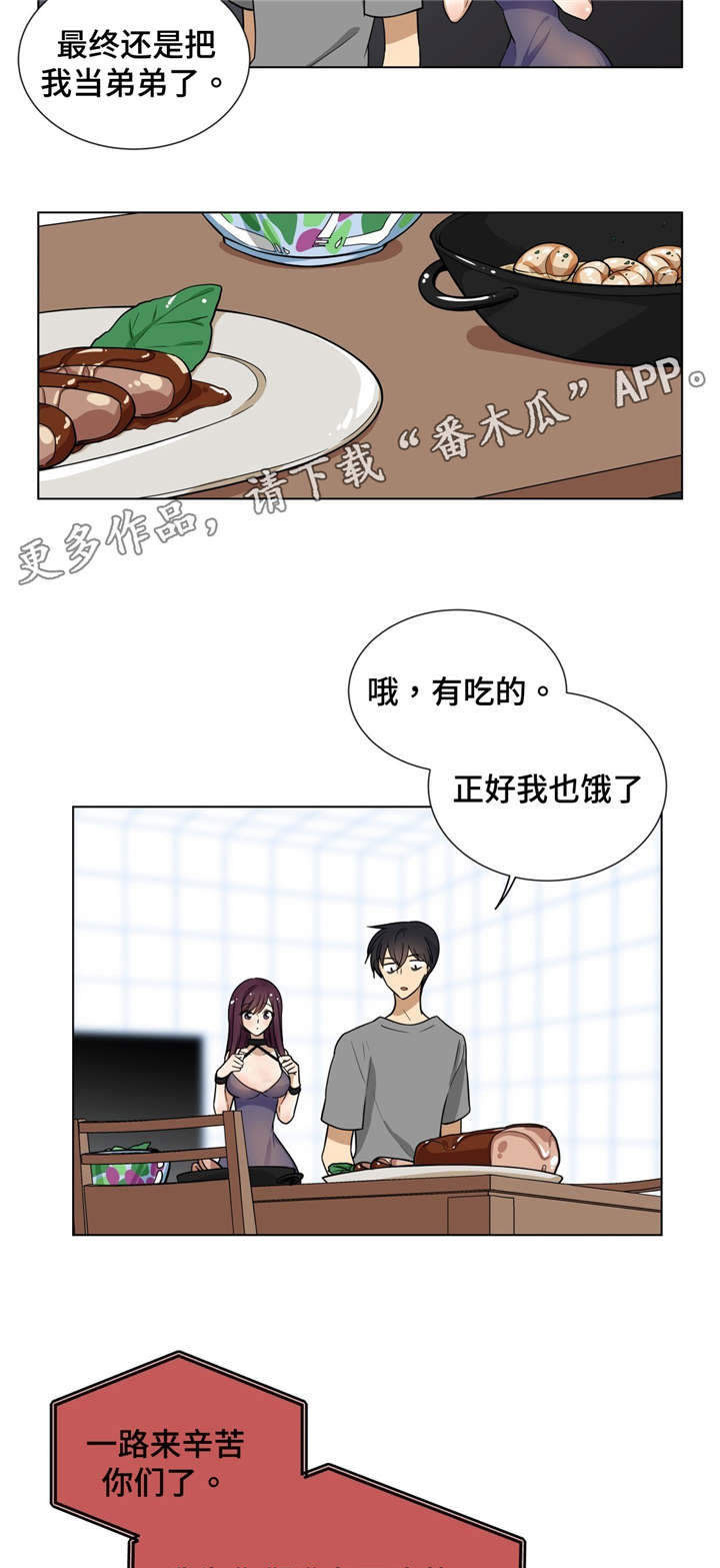 通关密室漫画,第8章：吃饭3图