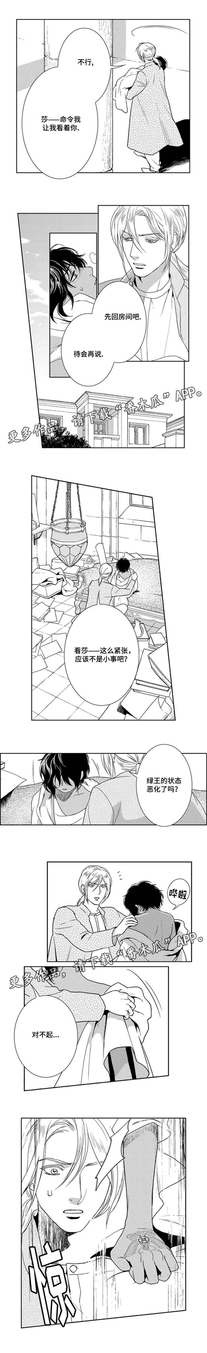 真假术师漫画,第36章：绿王的标记3图