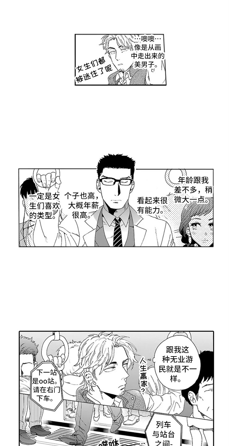 我们的相遇漫画,第1章：地铁美男5图