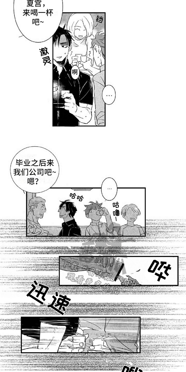 爱上偶像宅漫画,第12章：挡酒5图