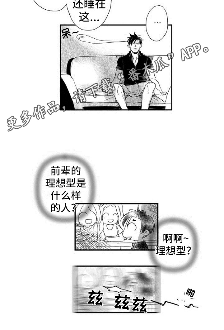 爱上偶像宅漫画,第14章：好奇4图