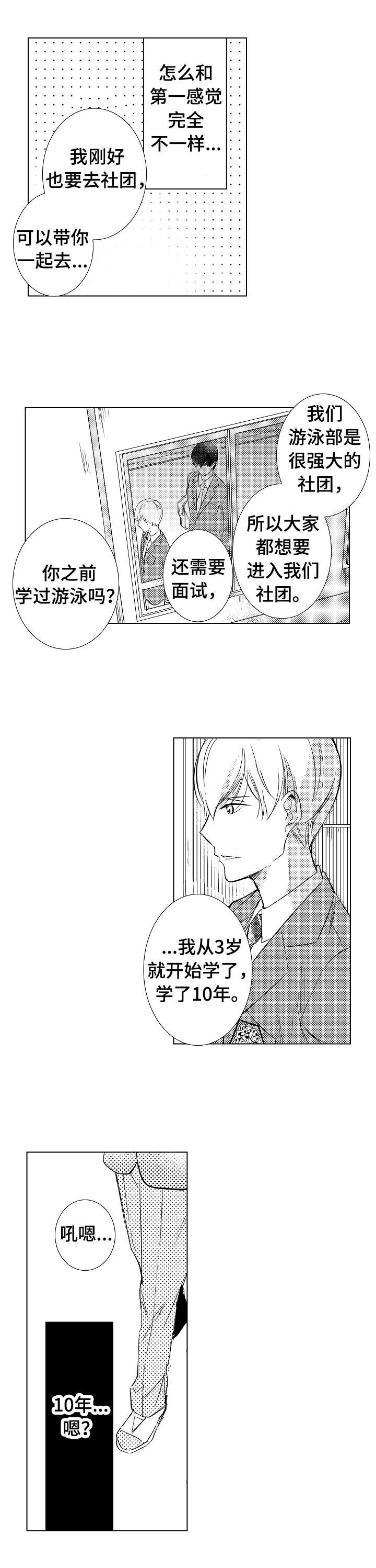 混入敌方阵营漫画,第2章：游泳社团3图