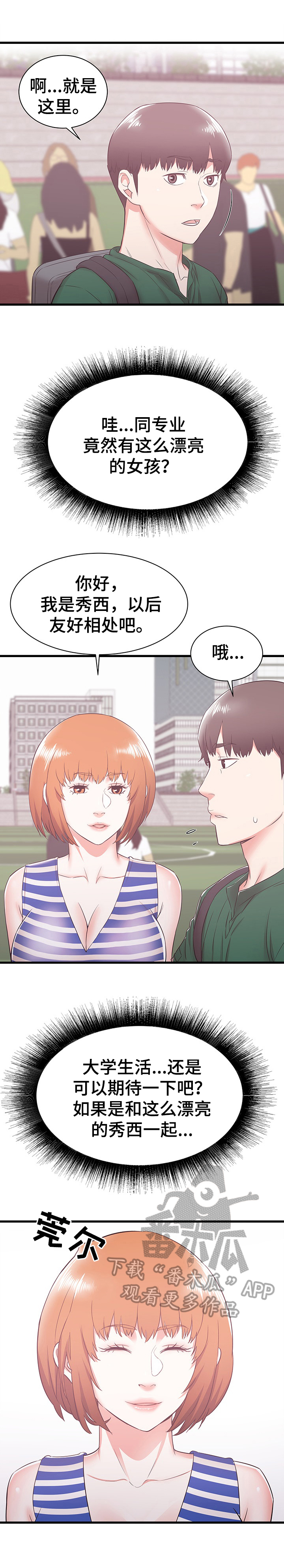 独闯大城市漫画,第14章：享受大学生活4图