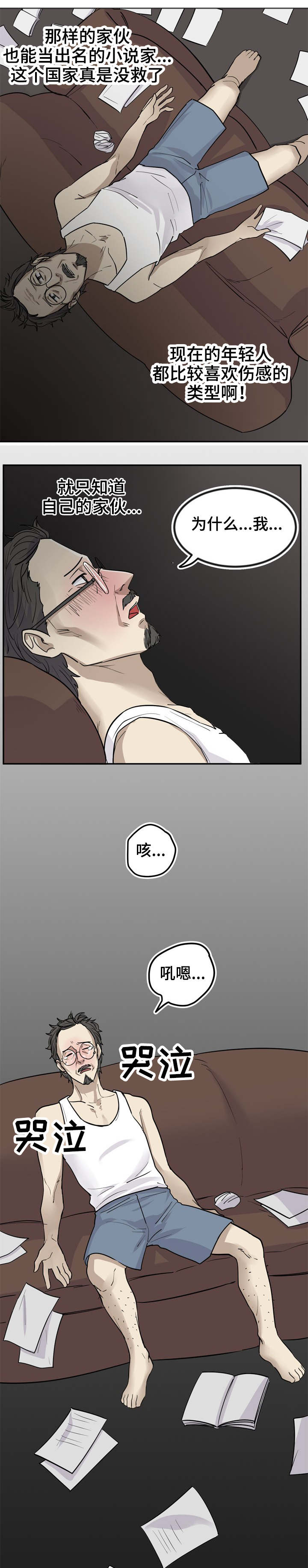 糖代理人漫画,第1章：离婚作家4图