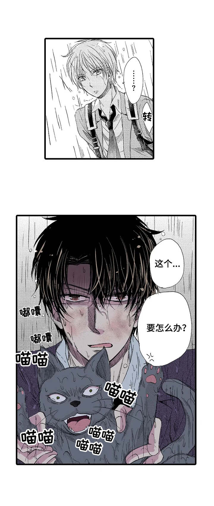 群租房密友漫画,第1章：雨中来客3图