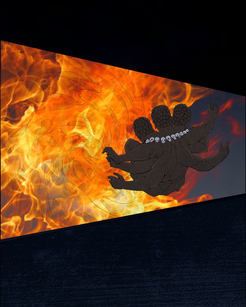 梦魇之牙对哪些英雄有用漫画,第49章：荒兽之火1图