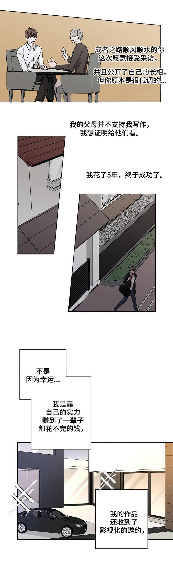 畅销作家漫画,第1章：作家1图