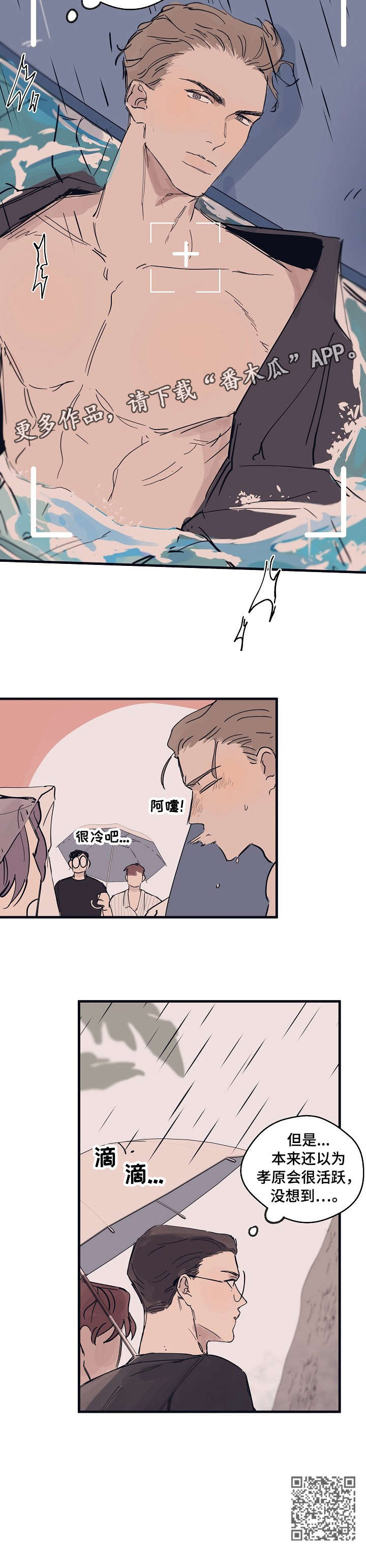 时尚跑道漫画,第7章：雨1图