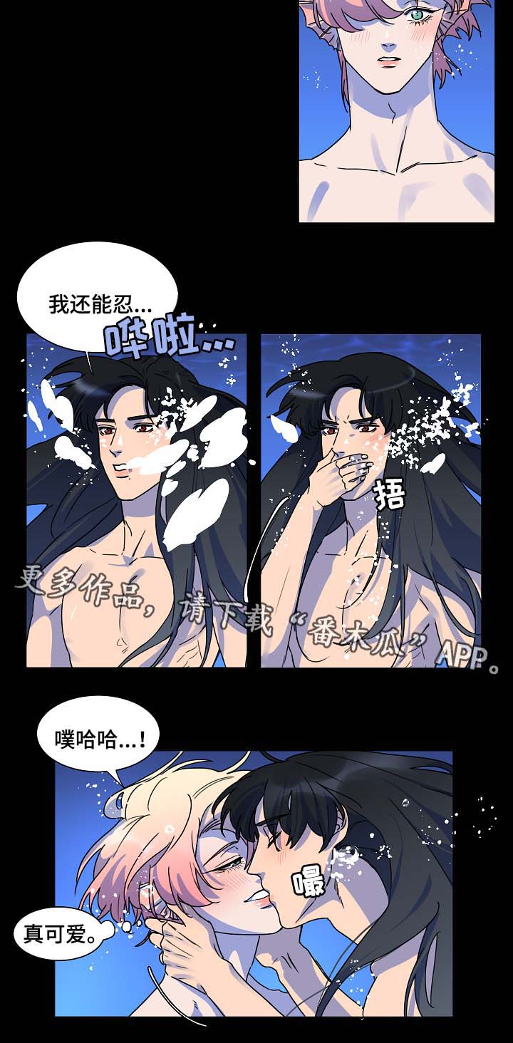 人鱼的泪水漫画,第32章：月下美景3图