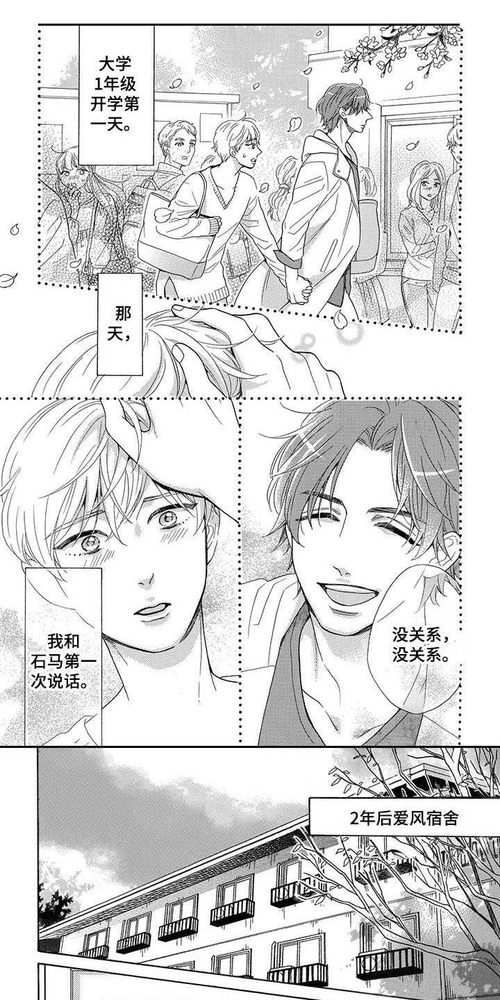 房间里的猫漫画,第1章：暗恋1图