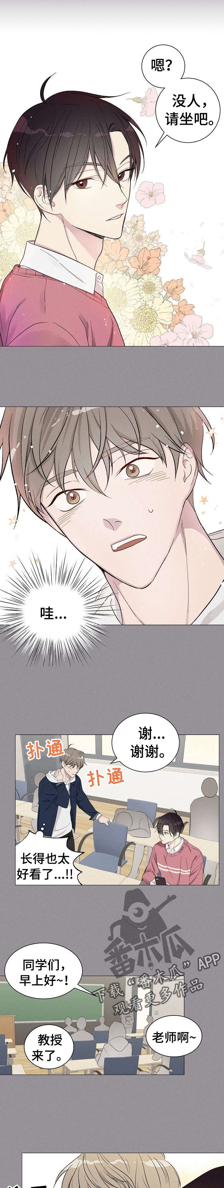 残留影子的地方漫画,第6章：初识1图