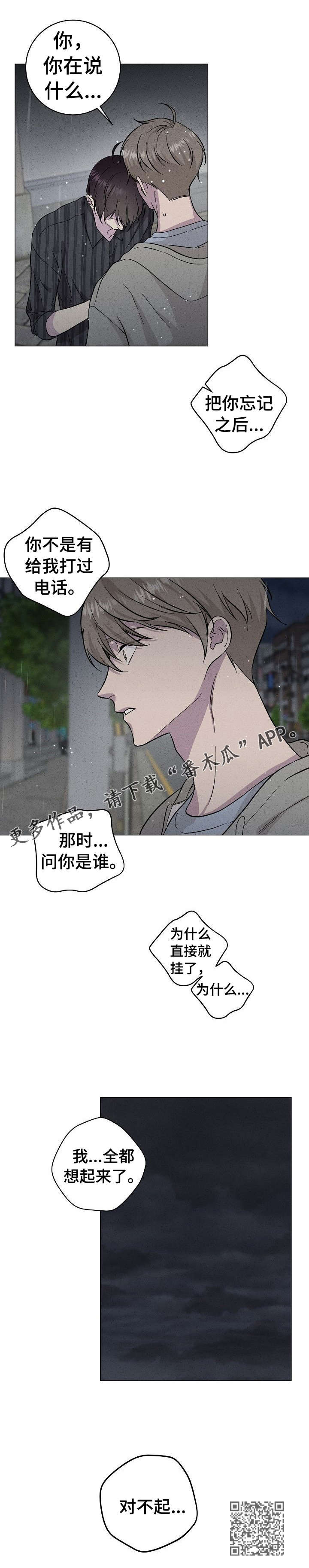 残留影子的地方漫画,第37章：对不起1图