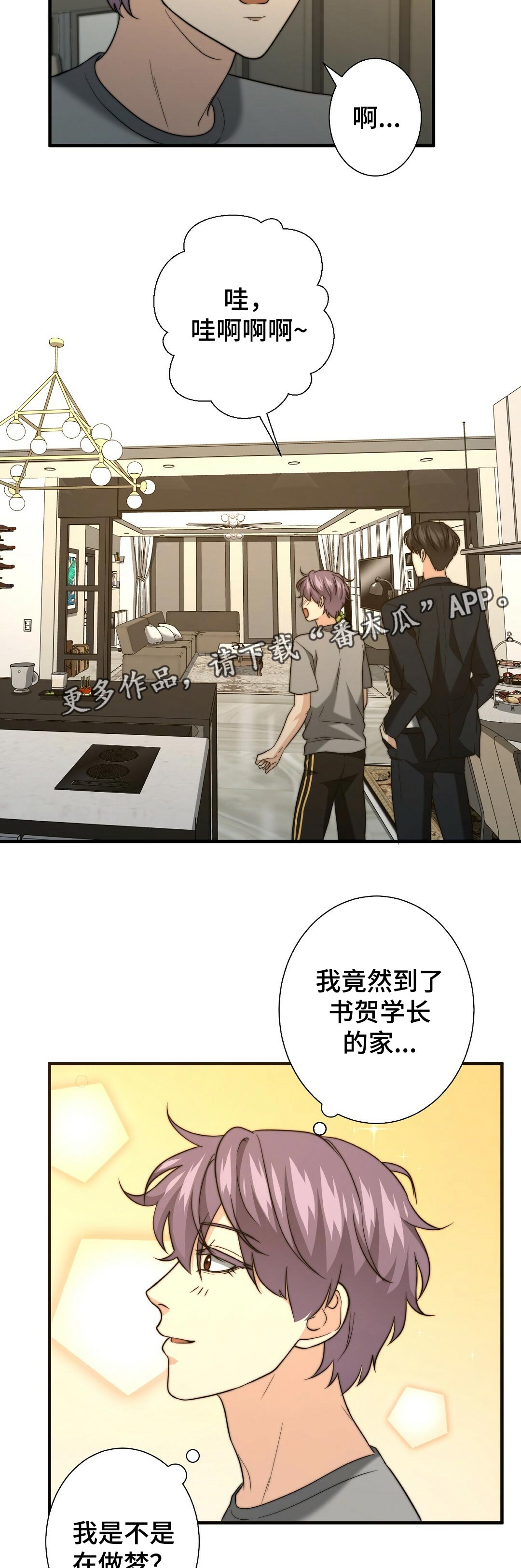 秘密配对漫画,第46章：学长的豪宅5图