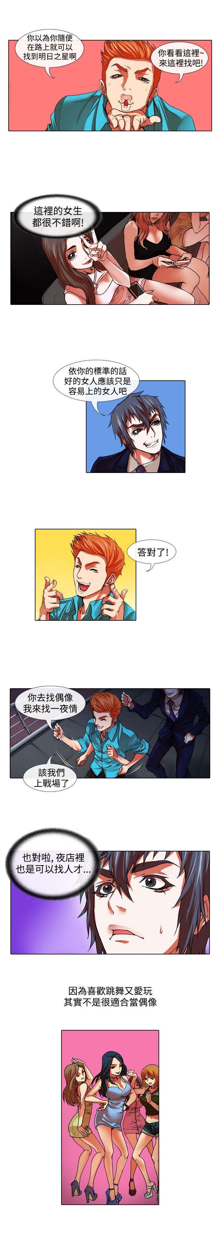 打造女团漫画,第23章：夜店1图