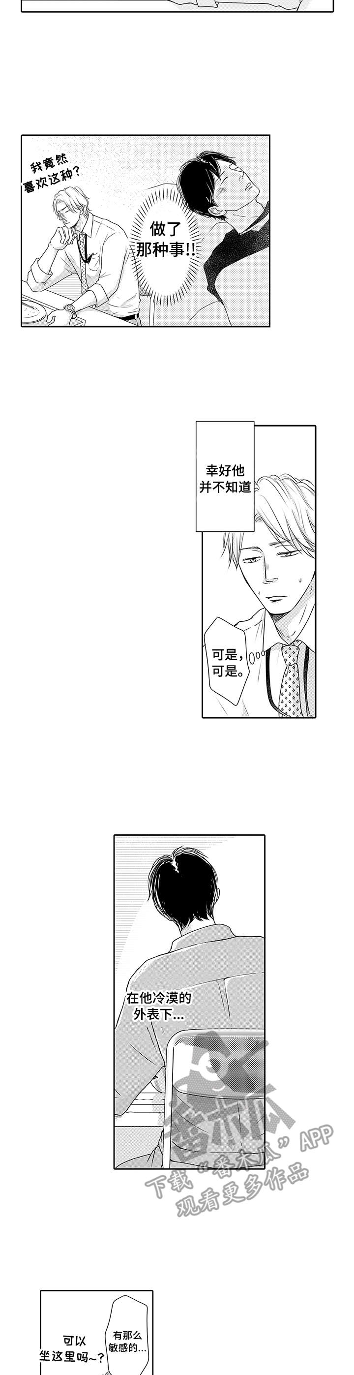 冷淡的前辈漫画,第4章：很难忘5图