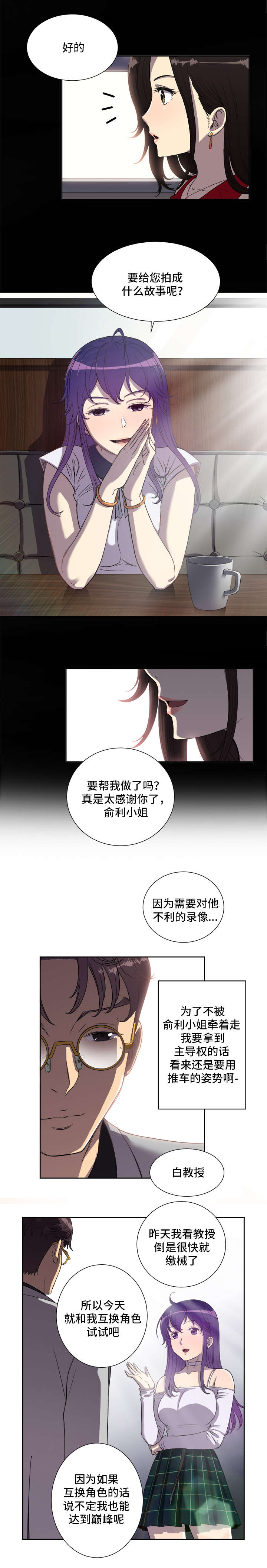 白夜兼职漫画,第73章：角色对调4图