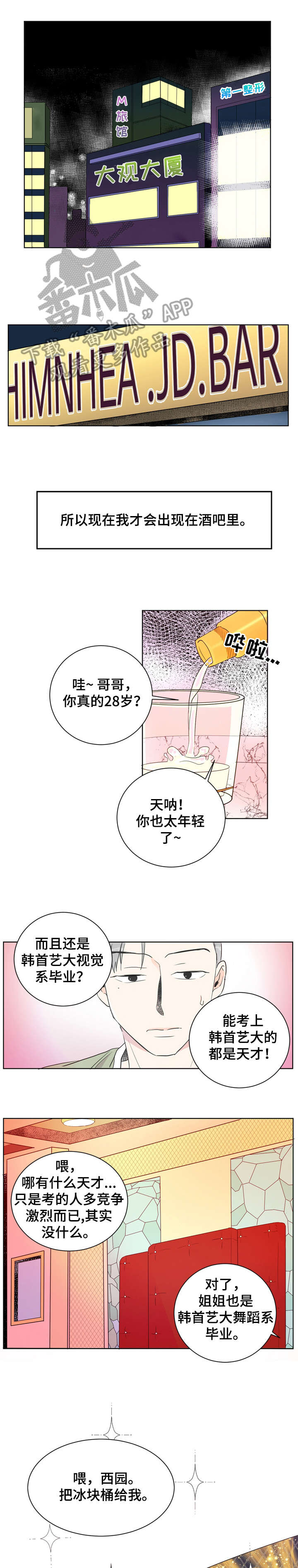恋爱先生漫画,第3章：酒吧1图