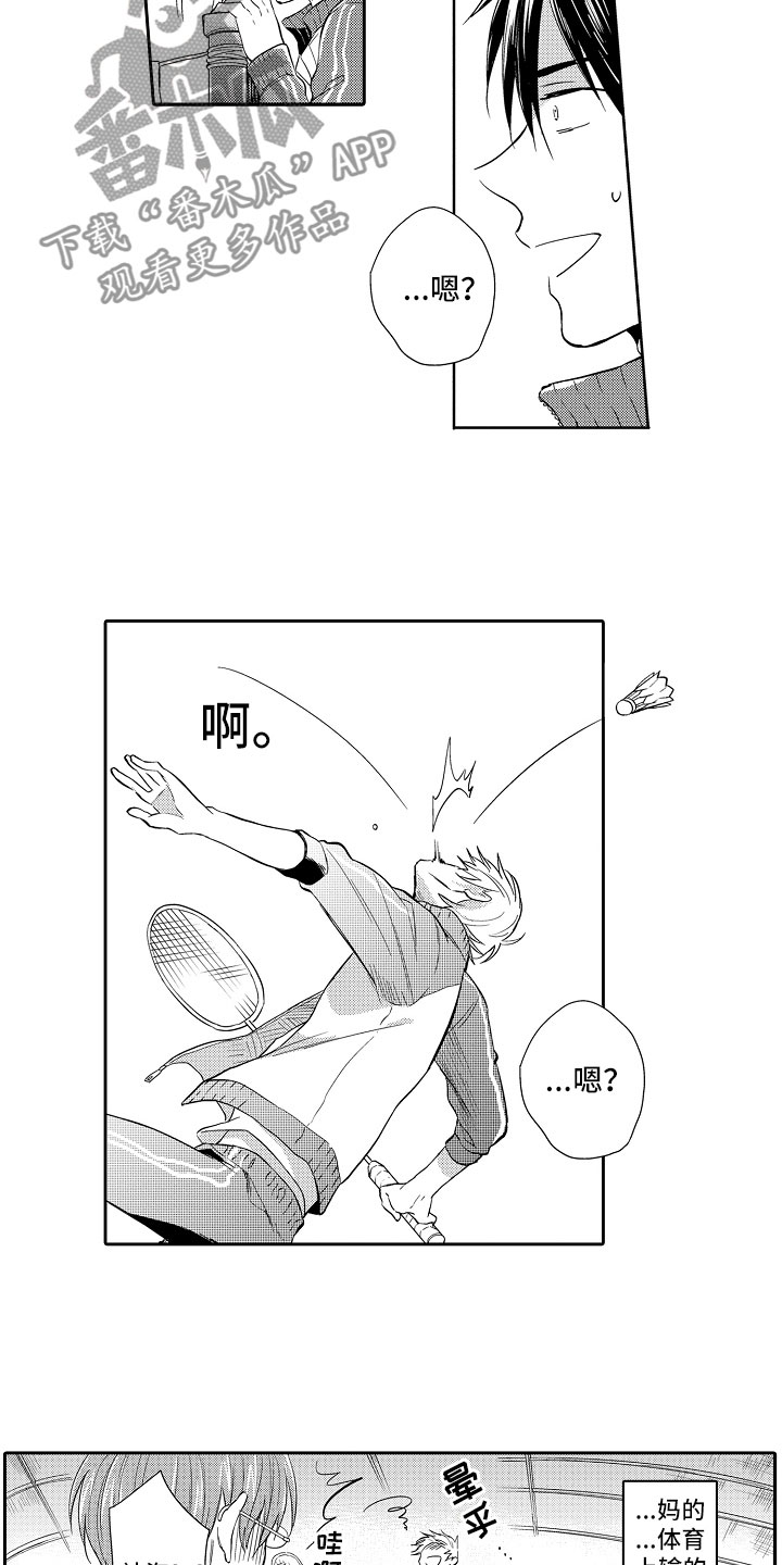 向第一宣战漫画,第4章：打羽毛球4图