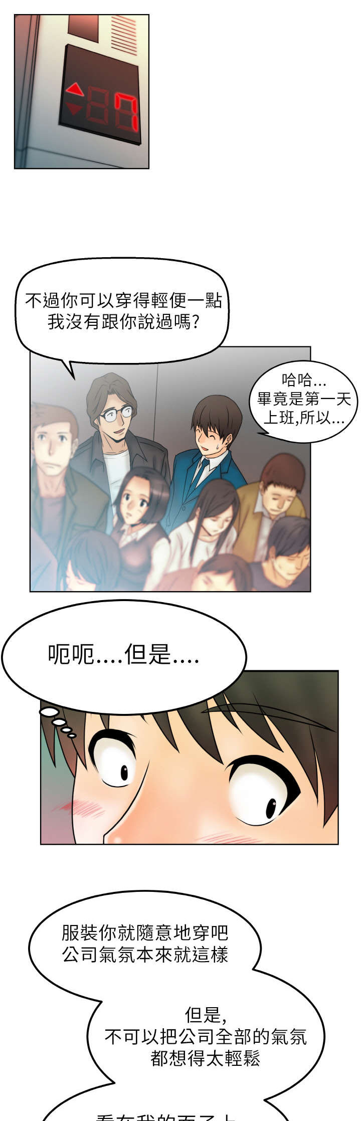 暑期工实习生漫画,第1章：第一天上班4图