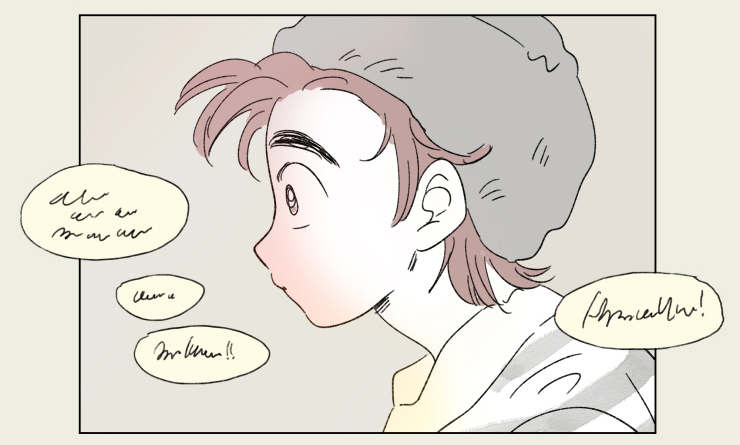 一家四口两个男孩简笔画漫画,第42章：有话要说1图