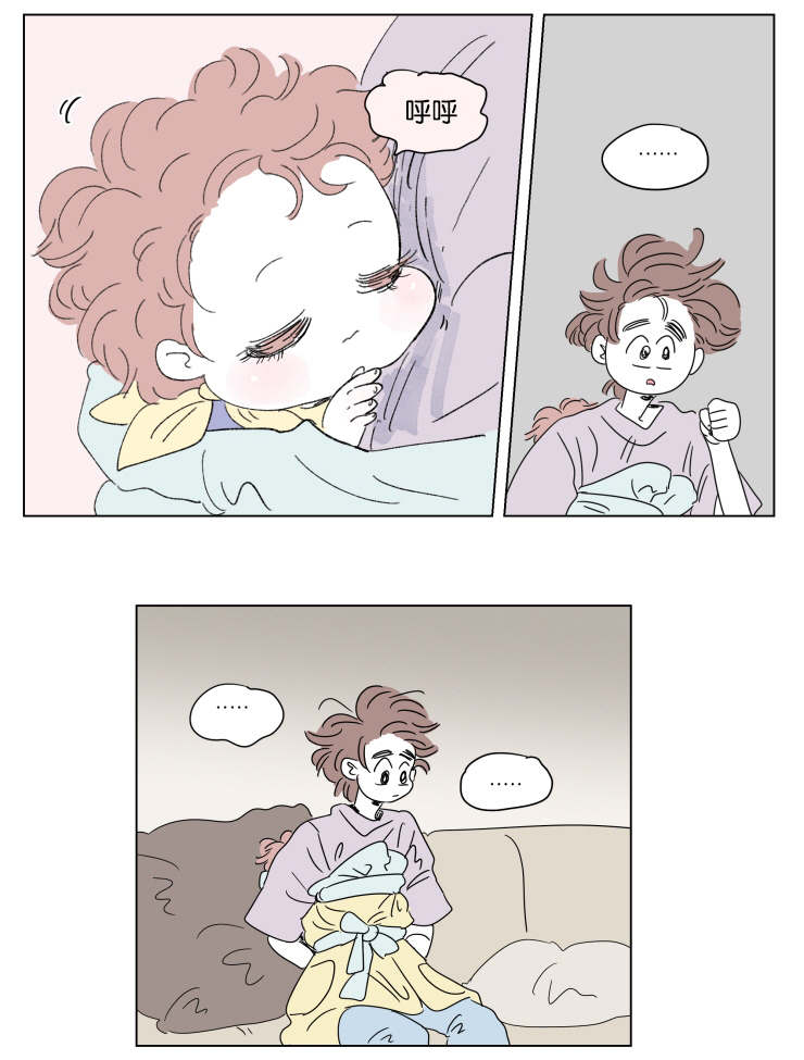 一家四口两个男孩简笔画漫画,第41章：想法2图