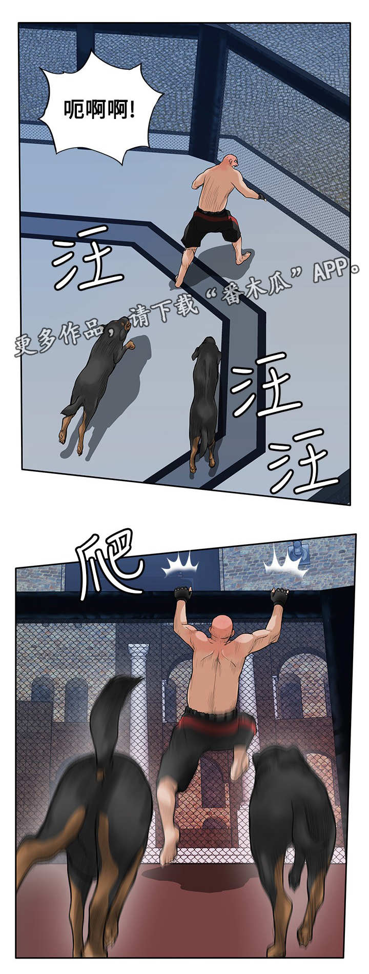 死斗模式跟段位有关吗漫画,第41章：疯狗3图