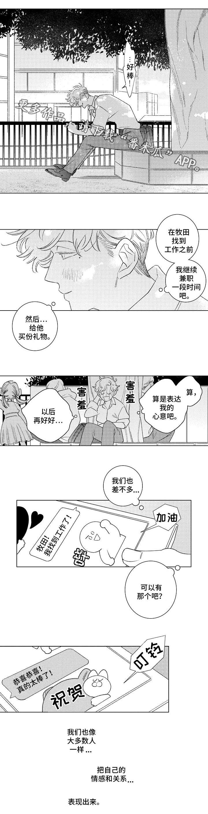纯情爱人漫画,第16章：找工作1图