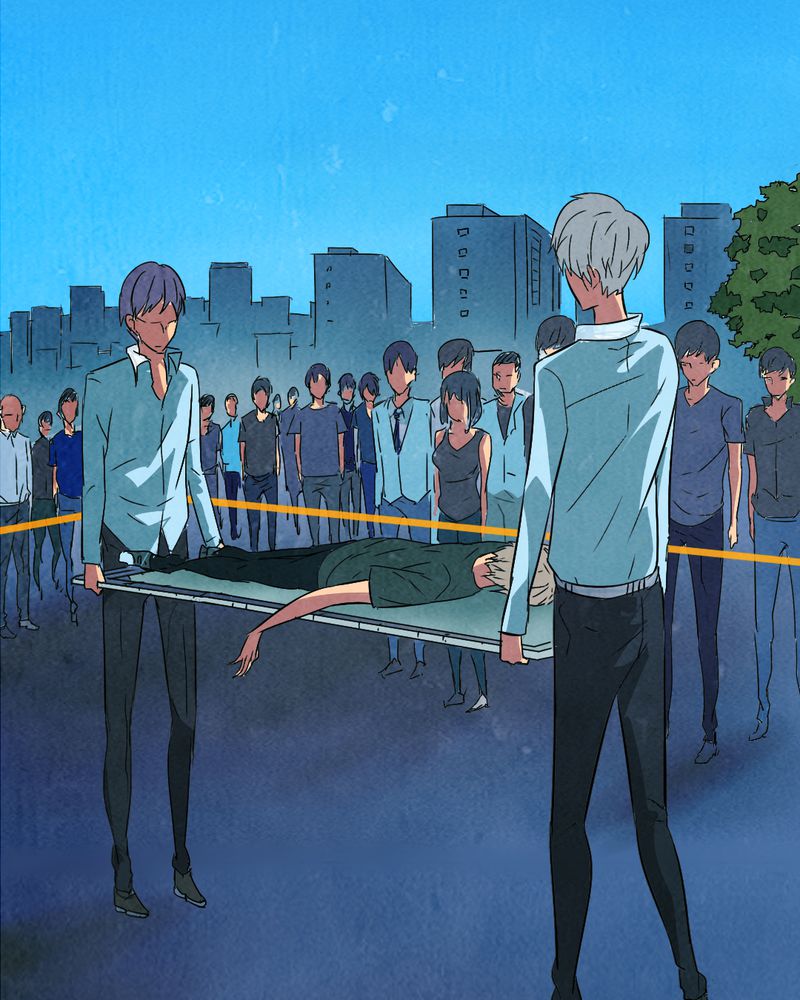 尸间线关系图漫画,第12章：坠落（三）1图