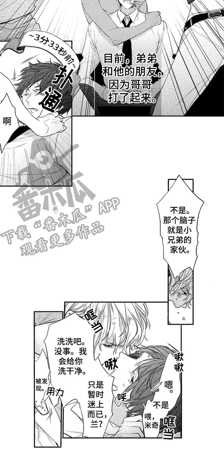 三兄弟情义漫画,第5章：大打出手1图