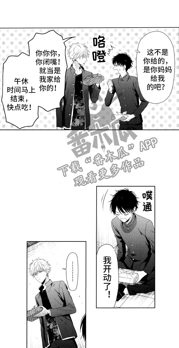 校霸不好惹漫画,第13章：便当1图