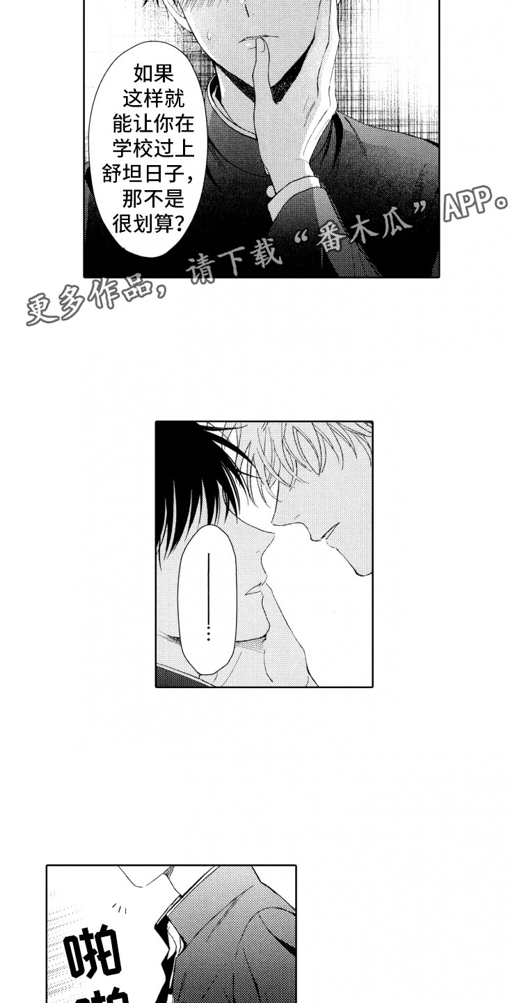 校霸不好惹漫画,第5章：窝囊废2图