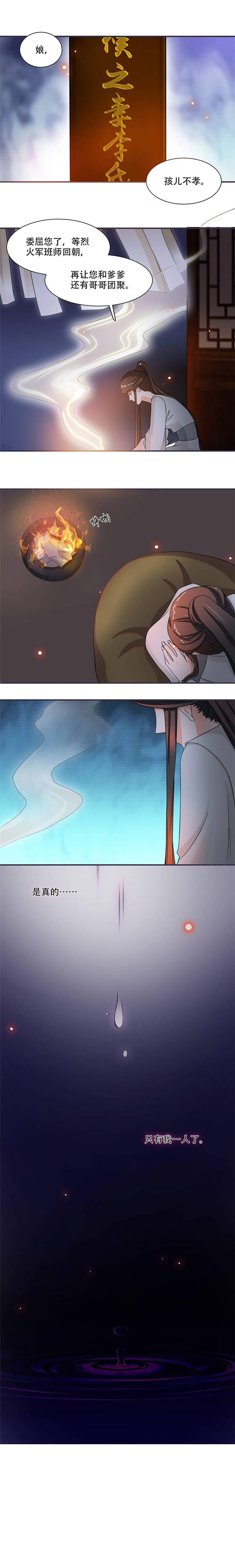 将军的小宠医漫画,第14章：只有我一个人了3图