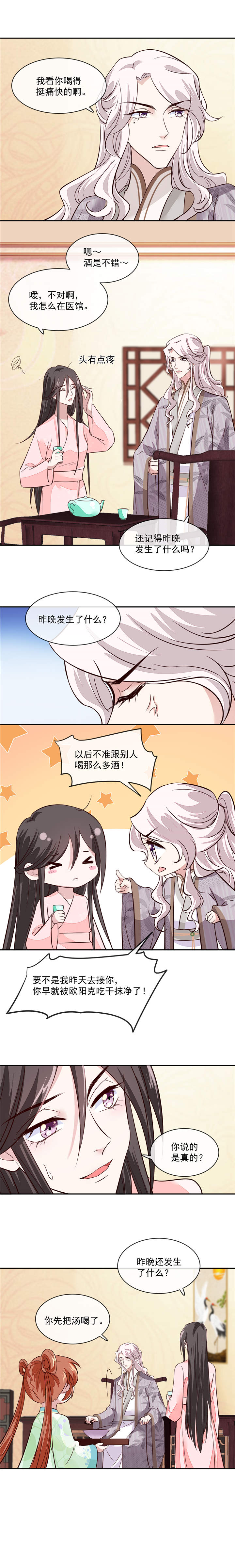 将军的小宠医漫画,第44章：昨晚发生了什么1图