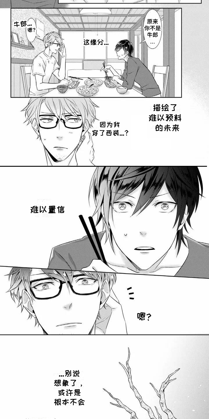 不见凋零漫画,第2章：眼镜男5图
