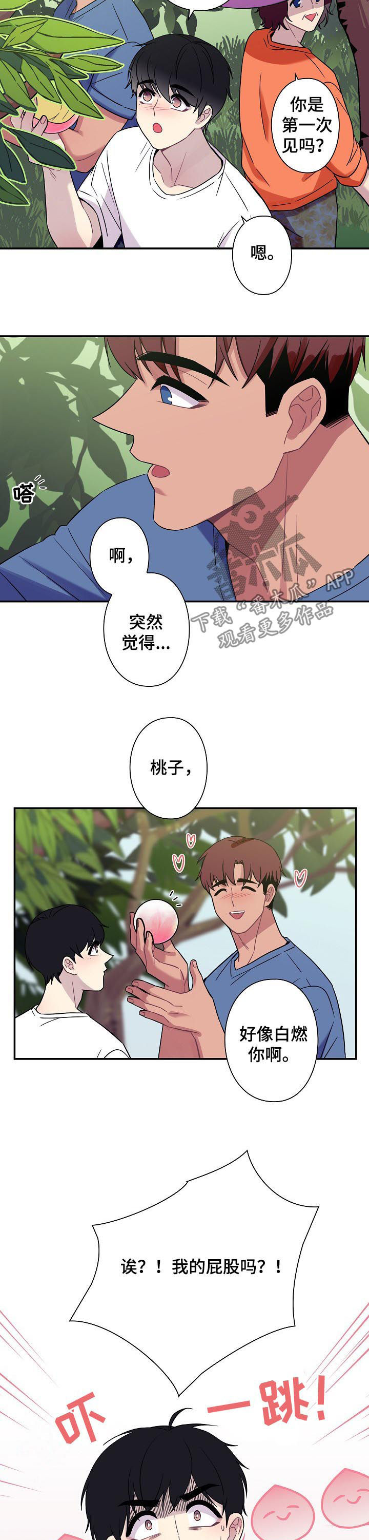 保洁陷阱漫画,第59章：【番外】摘桃子1图