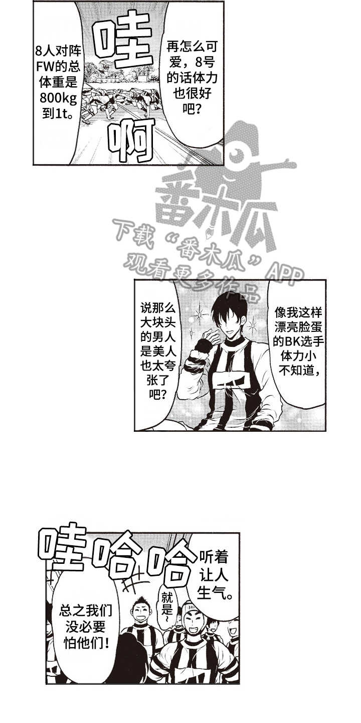 橄榄球团宠漫画,第6章：厚脸皮3图