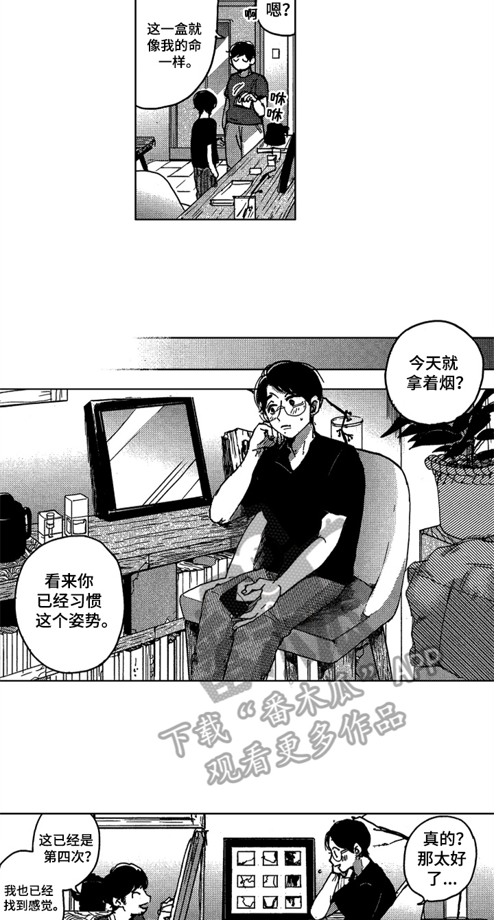 莫名依恋漫画,第12章：模特2图