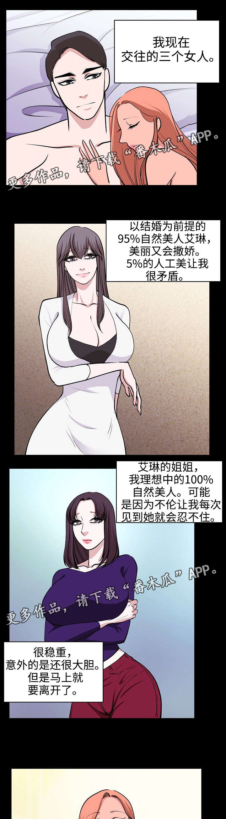 原貌漫画,第34章：三个女人1图