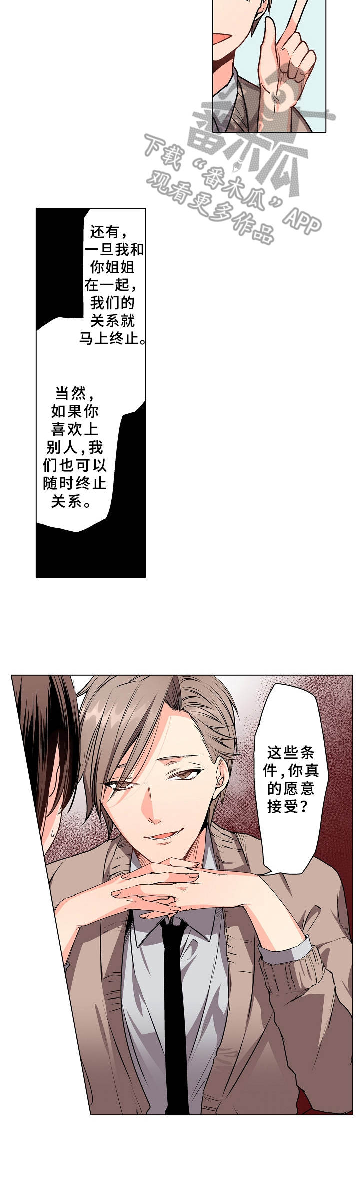 爱的替身漫画,第6章：条件1图