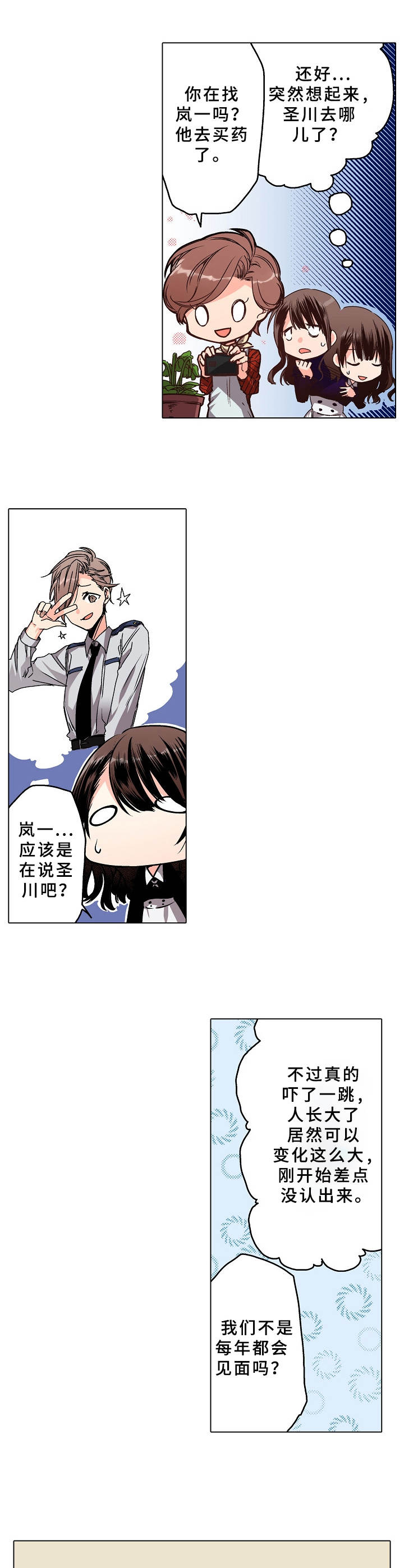 爱的替身漫画,第12章：学生时期3图