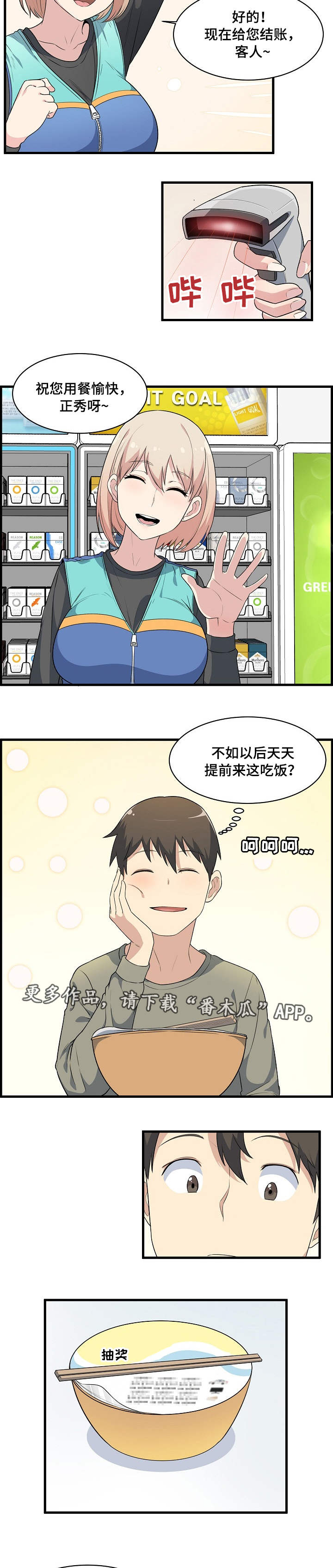 校霸的跟班漫画,第11章：抽奖3图