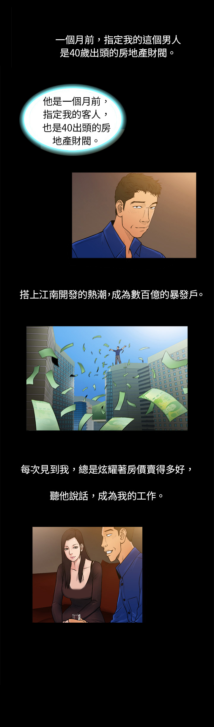 按摩师日记漫画,第1章：夜店1图