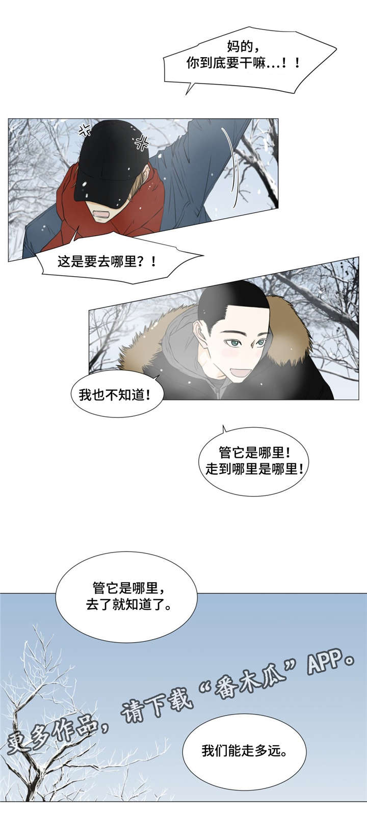 逃亡旅途漫画,第15章：独木桥2图