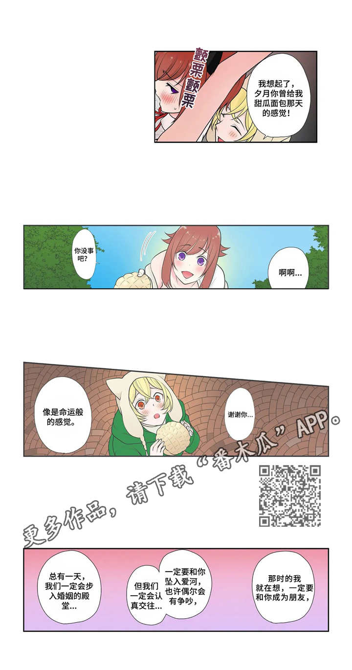 甜瓜面包漫画,第6章：真面目1图