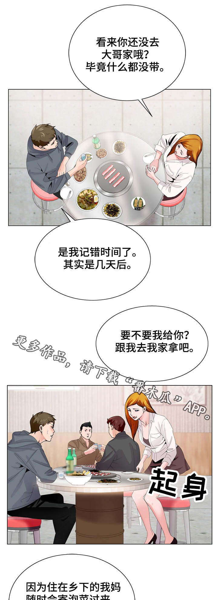 昔日友人漫画,第7章：新世界1图