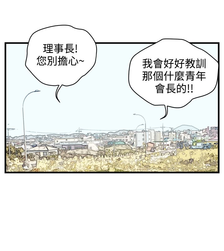 痞子英雄陈琳被西堂包围完整版漫画,第4章：青年会长1图
