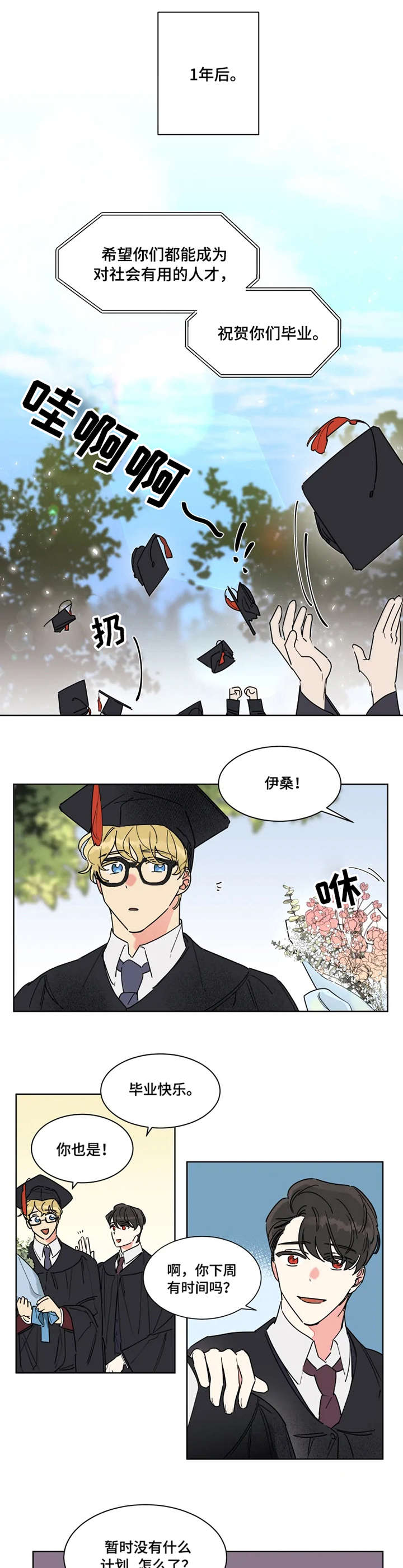 热情工作室漫画,第1章：毕业派对1图