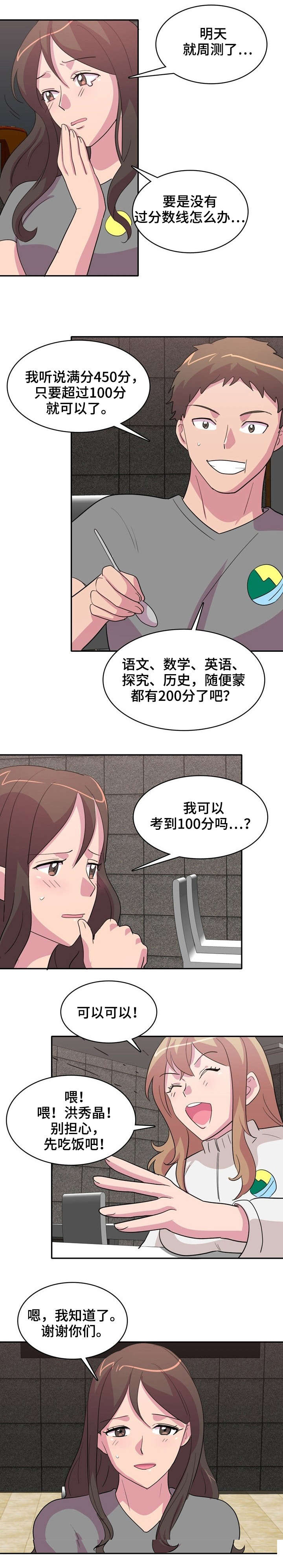 复读体验漫画,第4章：周考3图
