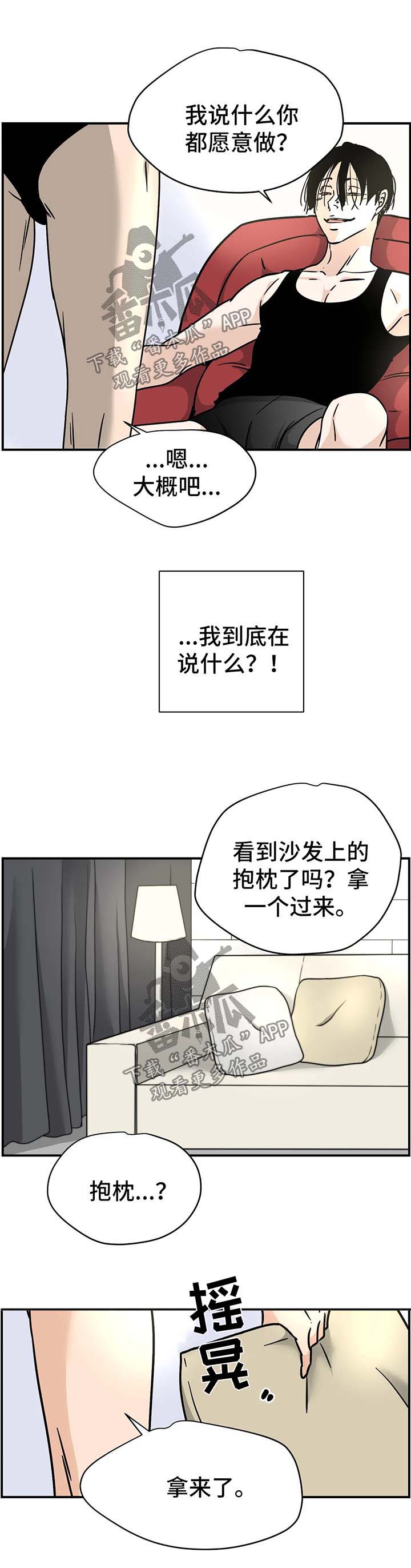 字母的需求漫画,第17章：抱枕2图